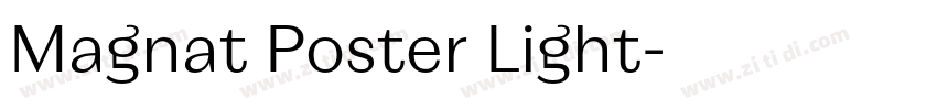 Magnat Poster Light字体转换